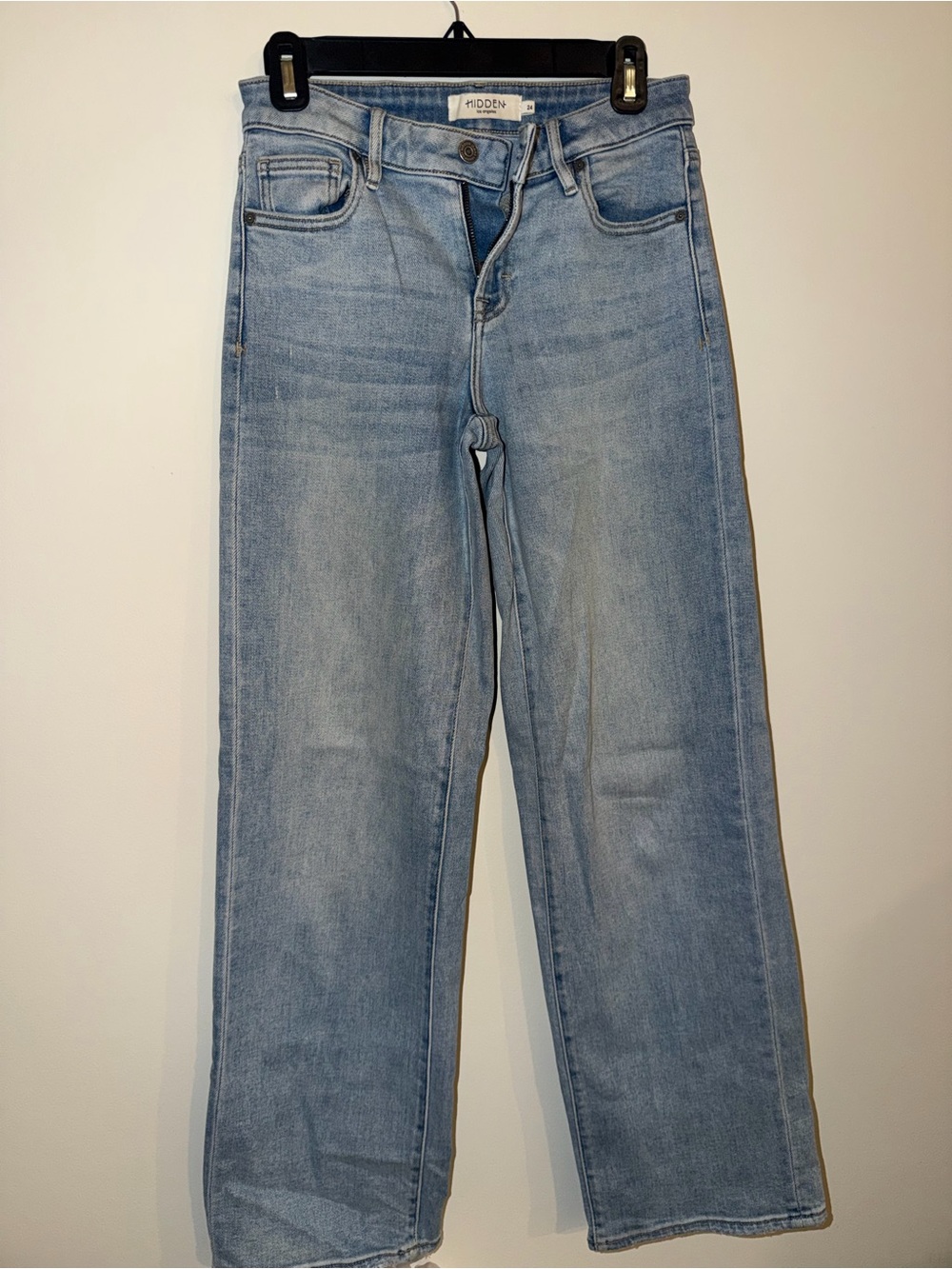 Hidden Light Blue Straight Leg Jeans - Women